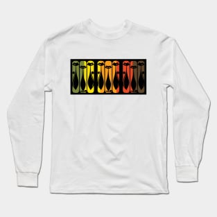 Midcentury Retro Cats Long Sleeve T-Shirt